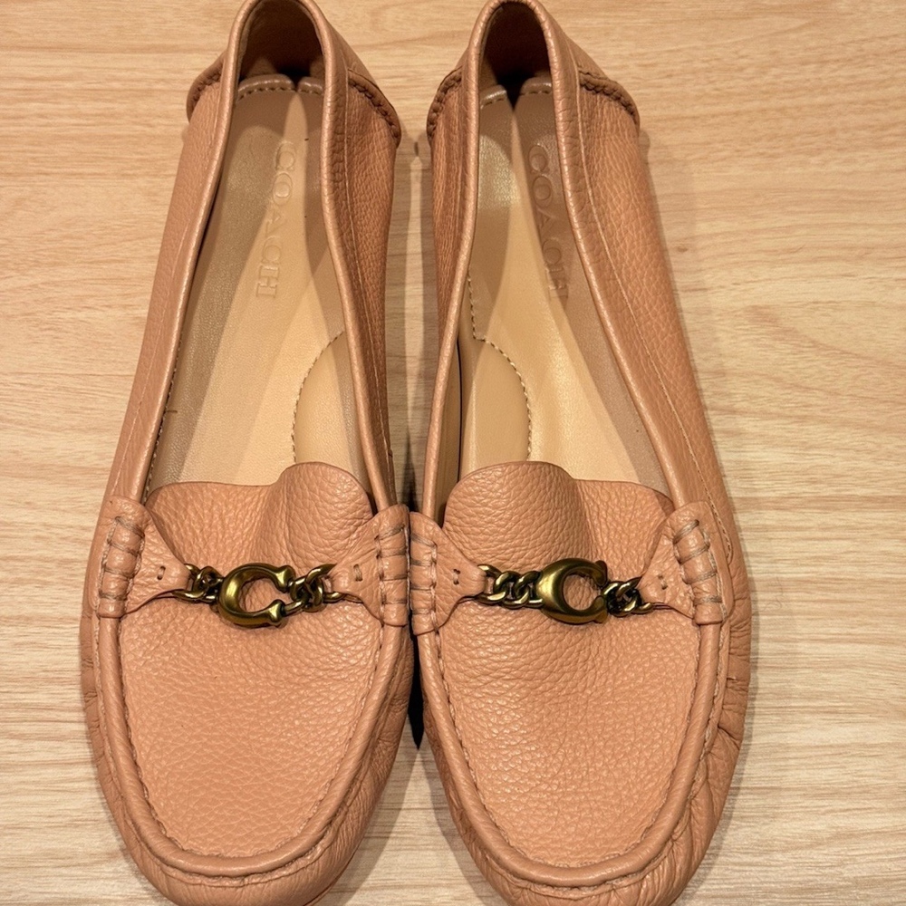 Coach Leather Loafers Gold Hardware Size Women’s 10